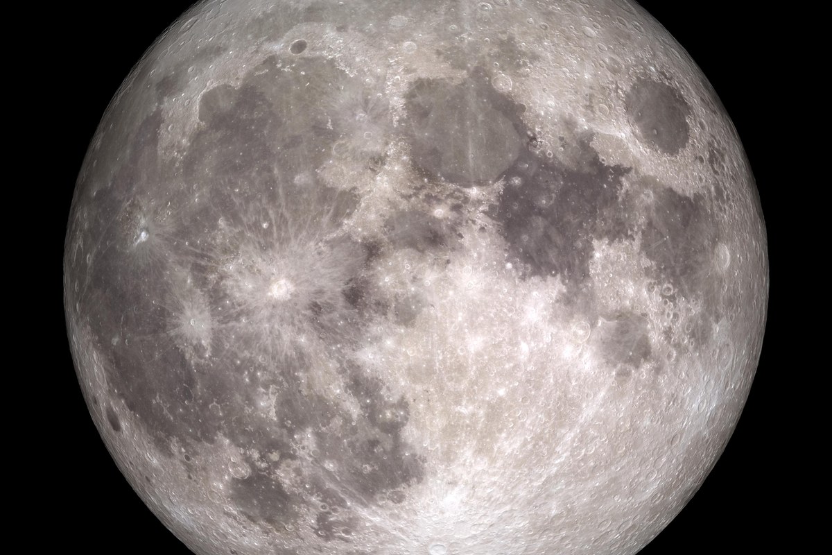 The Moon's craters and maria in detail