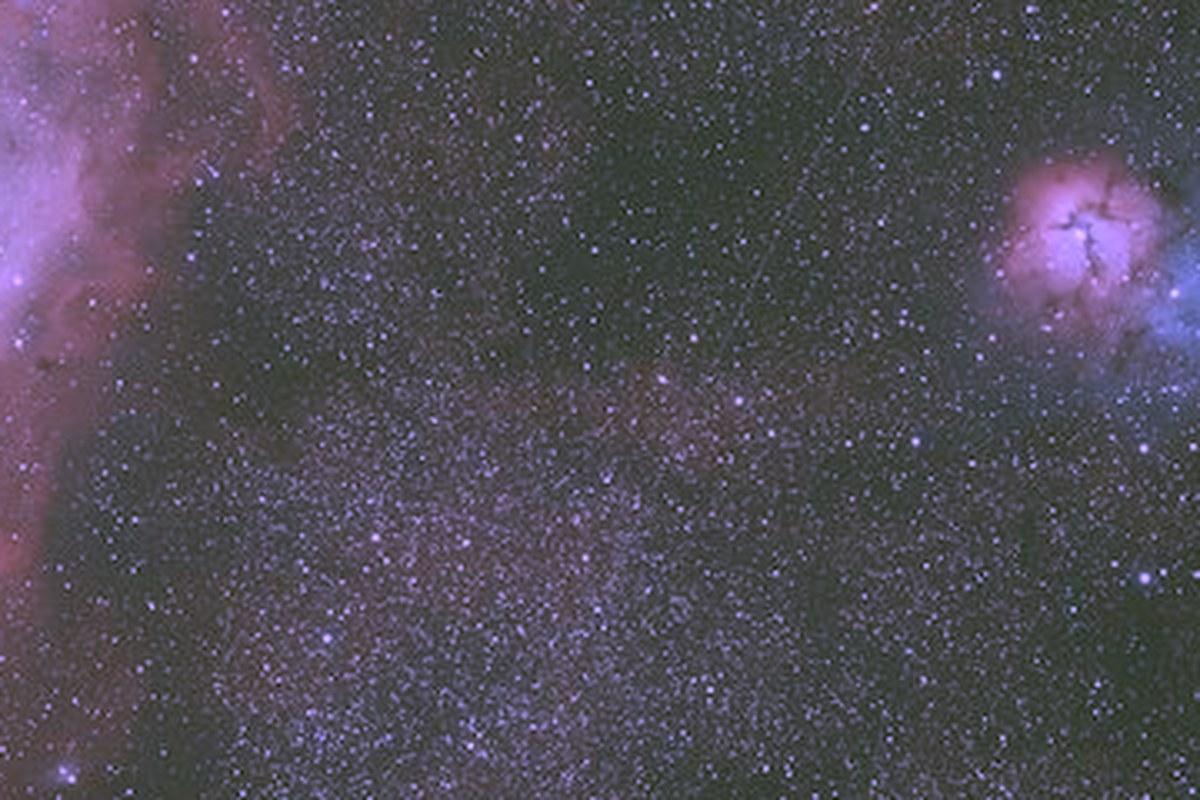 A close crop of a single unprocessed frame showing sensor noise